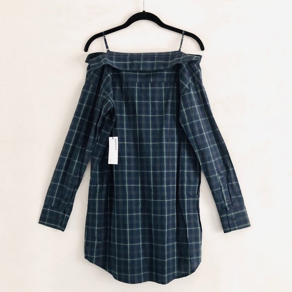 Bailey 44 Anglin Off Mini Dress Plaid Green XS NWT - Picture 10 of 14